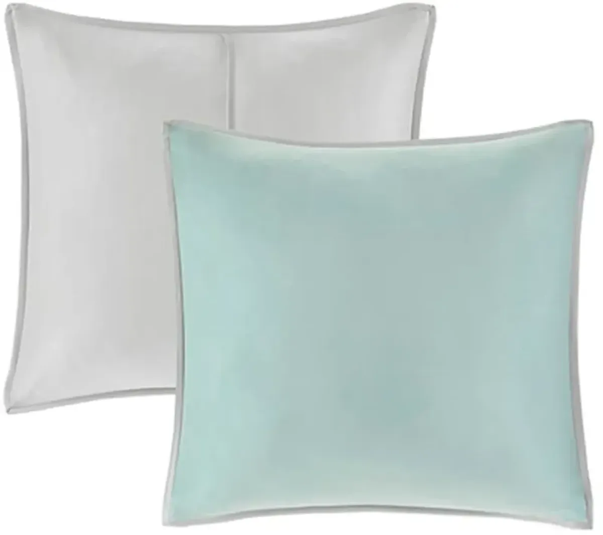 Olliix by 510 Design Tinsley Seafoam/Grey California King 8 Piece Comforter Set