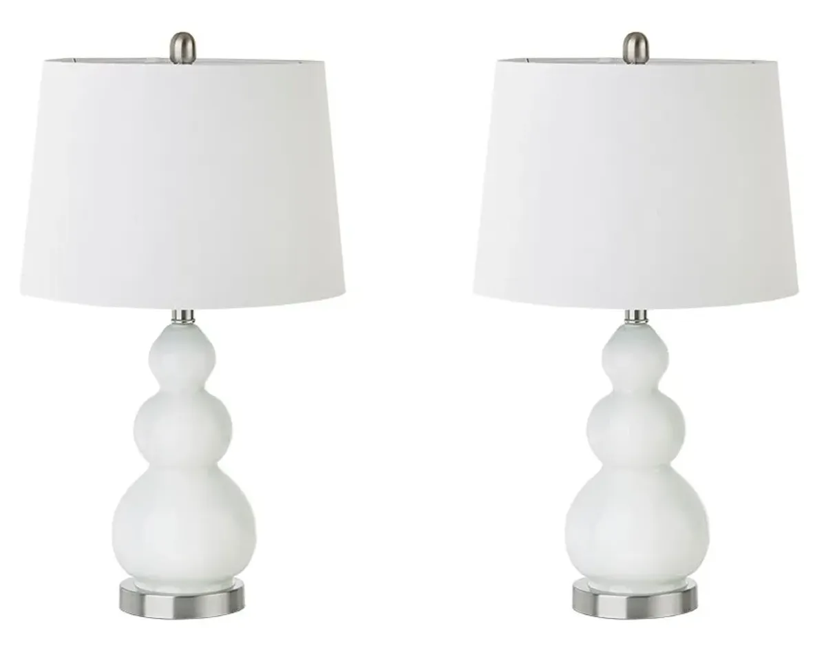 Olliix by 510 Design Covey 2 White Table Lamp Set