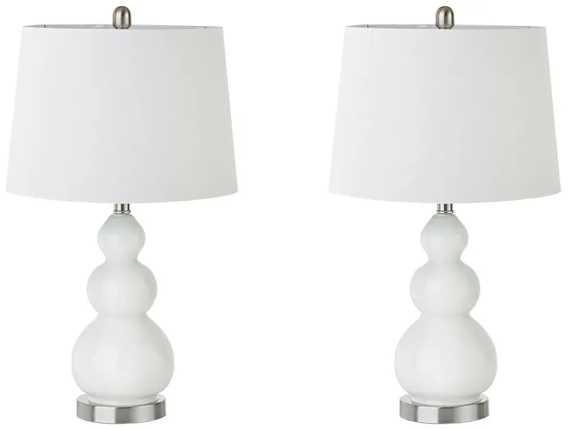 Olliix by 510 Design Covey 2 White Table Lamp Set