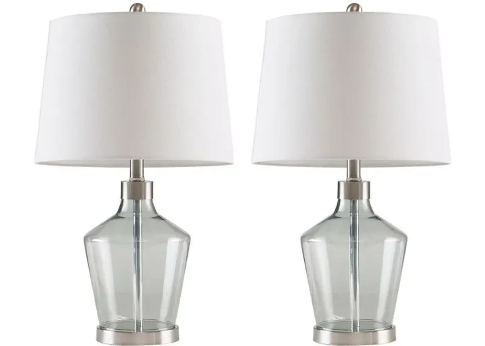 Olliix by 510 Design Grey Set of 2 Harmony Table Lamps