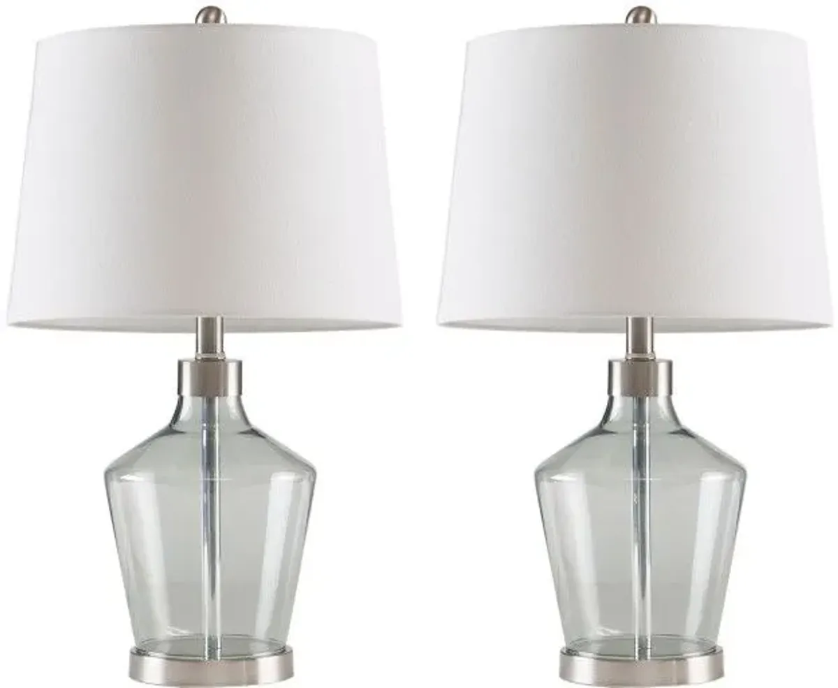 Olliix by 510 Design Grey Set of 2 Harmony Table Lamps