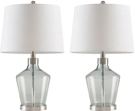 Olliix by 510 Design Grey Set of 2 Harmony Table Lamps