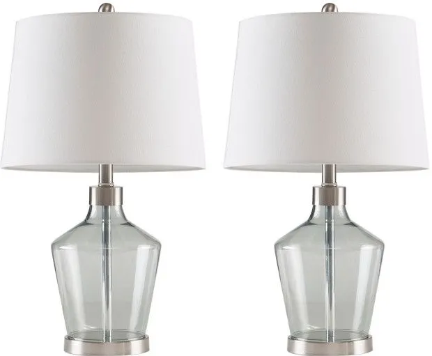 Olliix by 510 Design Grey Set of 2 Harmony Table Lamps