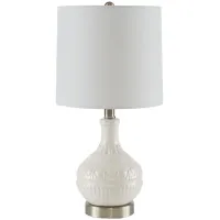 Olliix by 510 Design White Gypsy Table Lamp