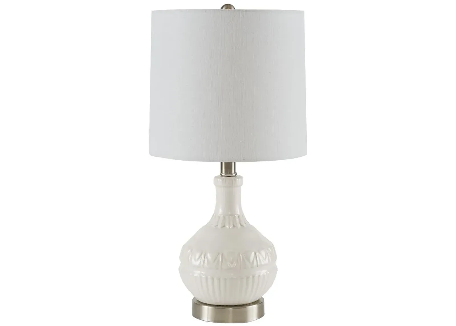 Olliix by 510 Design White Gypsy Table Lamp