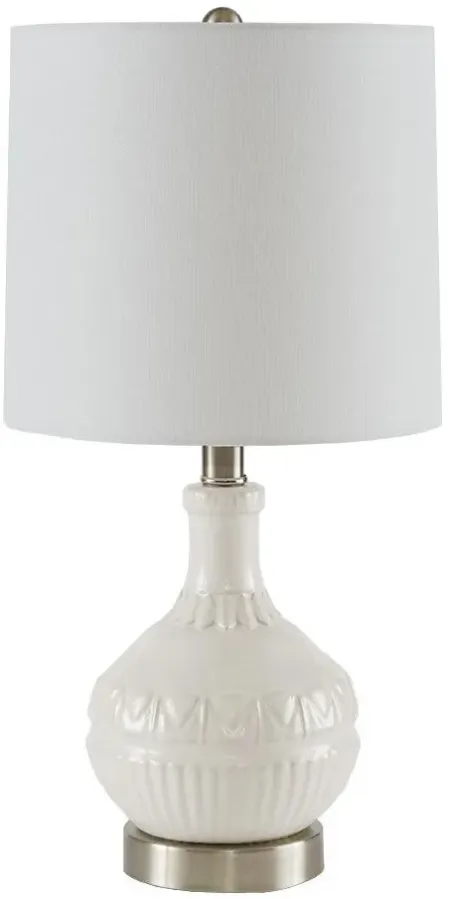 Olliix by 510 Design White Gypsy Table Lamp