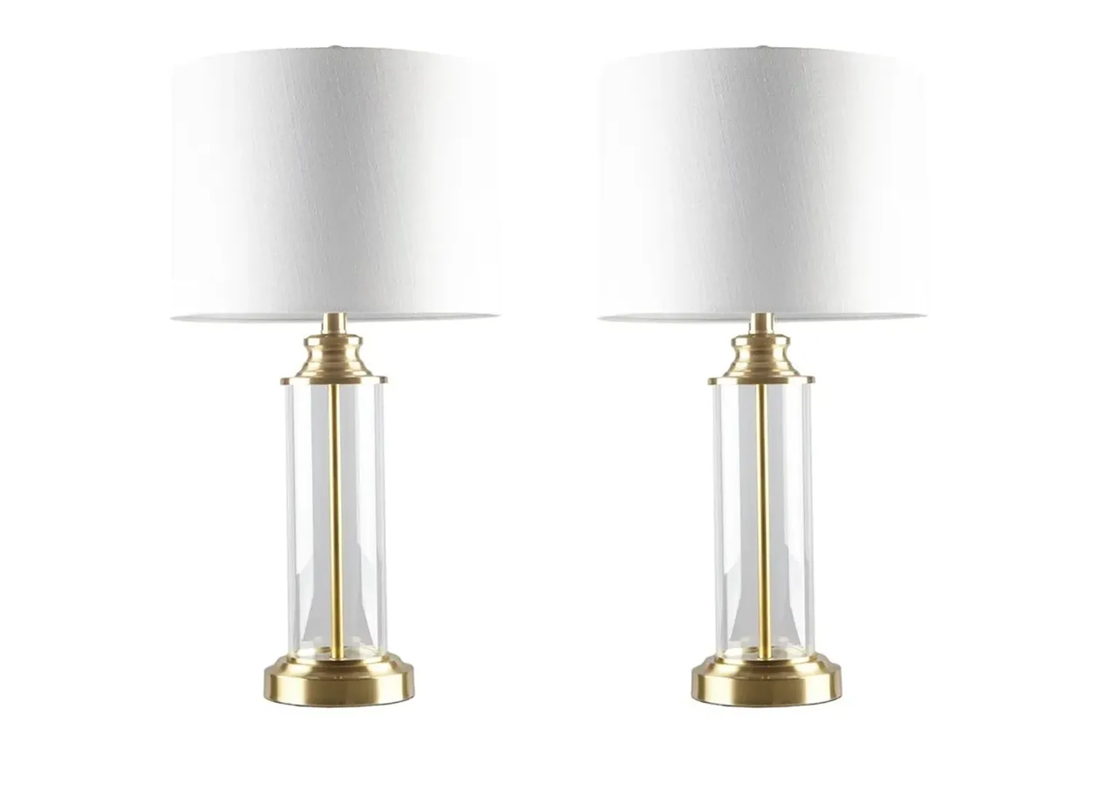 Olliix by 510 Design Clarity 2 Gold Table Lamp Set