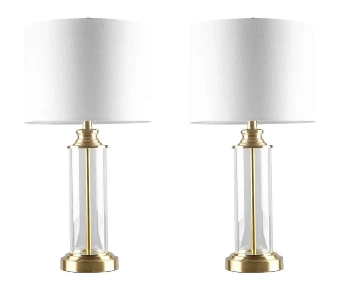 Olliix by 510 Design Clarity 2 Gold Table Lamp Set