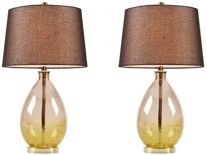 Olliix by 510 Design Cortina Gold Table Lamp Set Of 2
