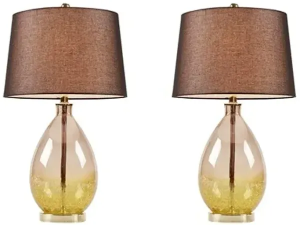 Olliix by 510 Design Cortina Gold Table Lamp Set Of 2