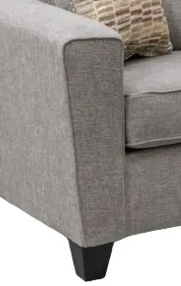 Fusion Furniture Everleigh Taupe Gray Loveseat