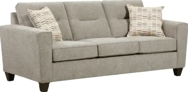 Fusion Furniture Everleigh Taupe Gray Sleeper Sofa