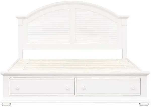 Liberty Furniture Summer House I Oyster White King Storage Bed