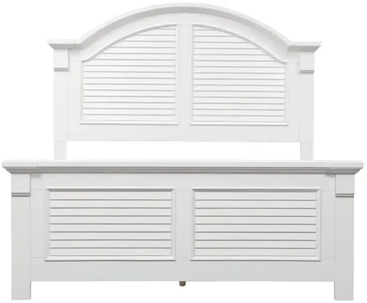 Liberty Furniture Summer House I Oyster White Queen Panel Bed