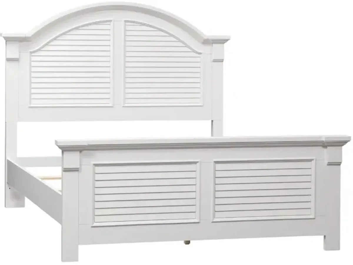 Liberty Furniture Summer House I Oyster White Queen Panel Bed