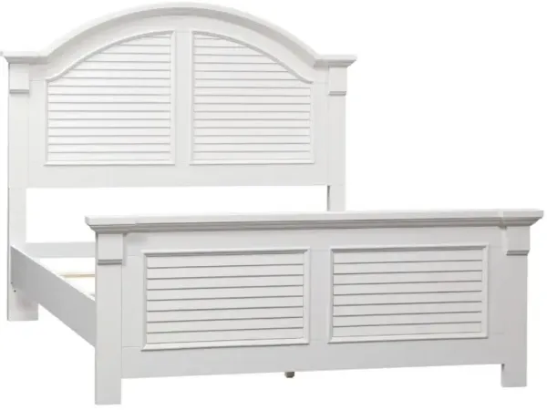 Liberty Furniture Summer House I Oyster White Queen Panel Bed