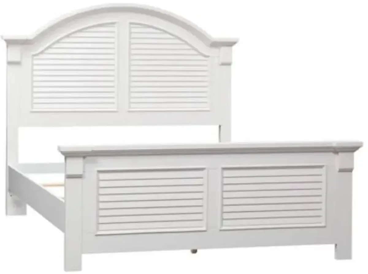 Liberty Furniture Summer House I Oyster White Queen Panel Bed