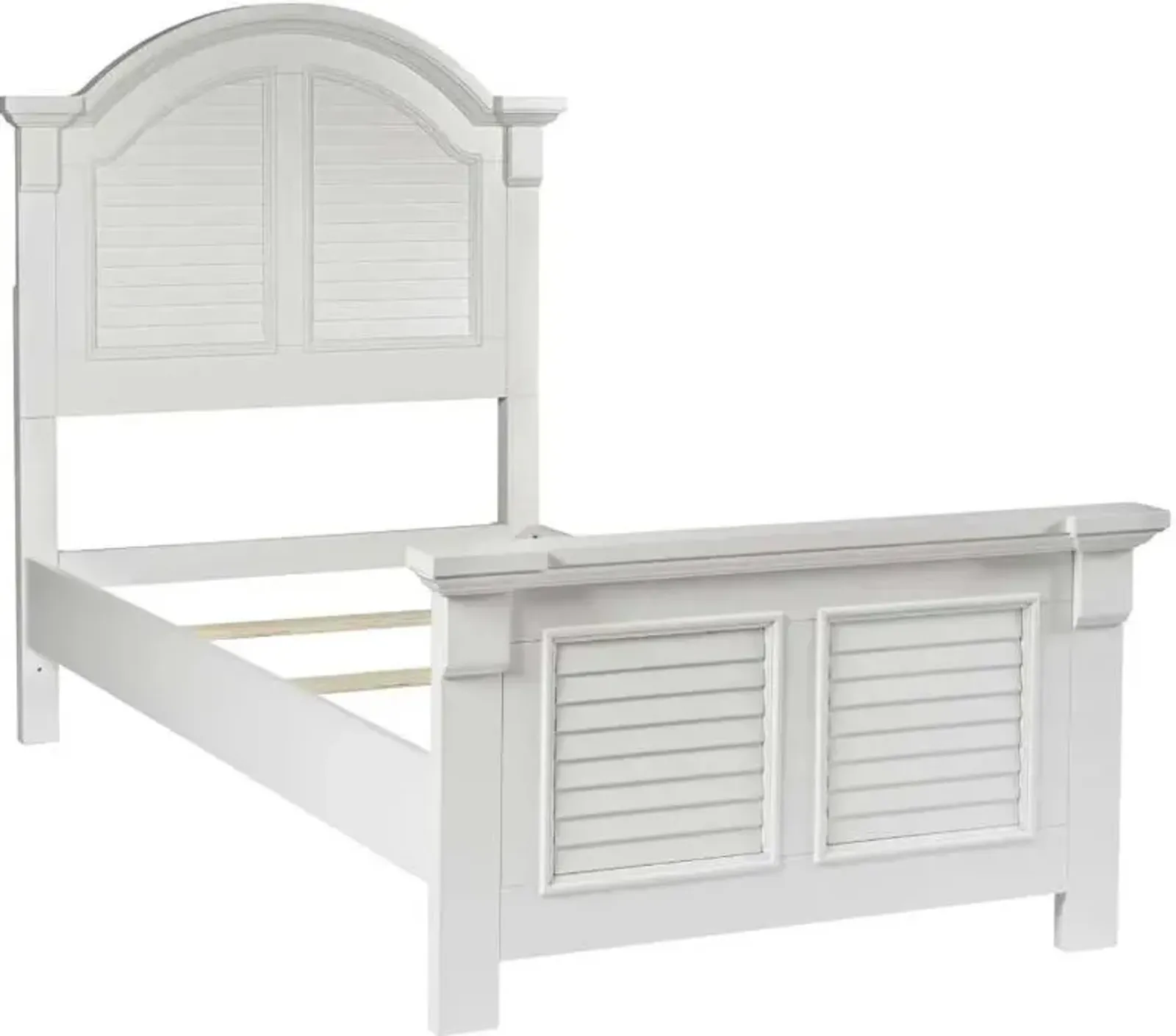 Liberty Furniture Summer House Oyster White Youth Twin Panel Bed