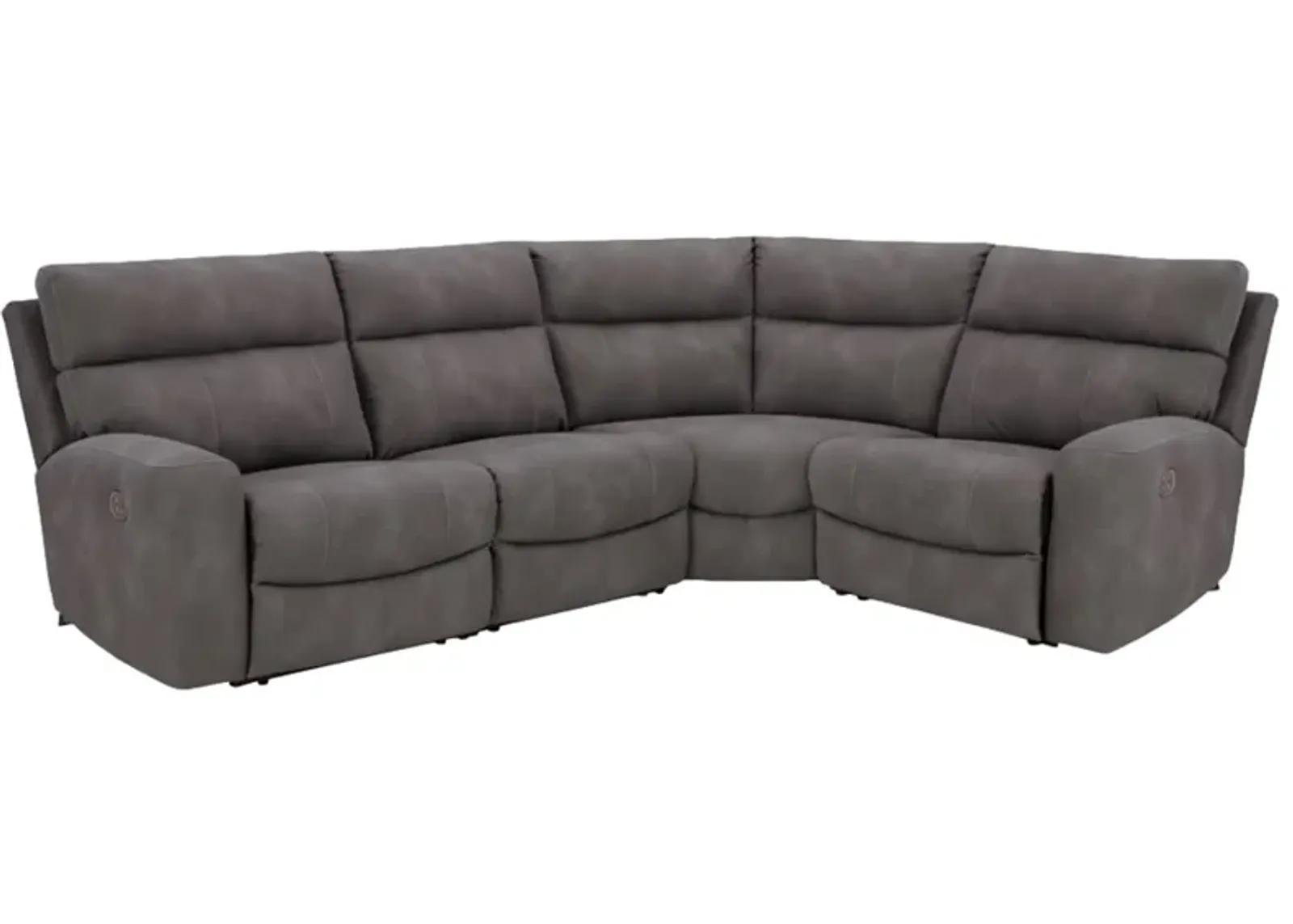 Signature Design by Ashley® Next-Gen DuraPella 4-Piece Slate Power Reclining Sectional