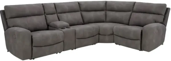 Signature Design by Ashley® Next-Gen DuraPella 5-Piece Slate Power Reclining Sectional