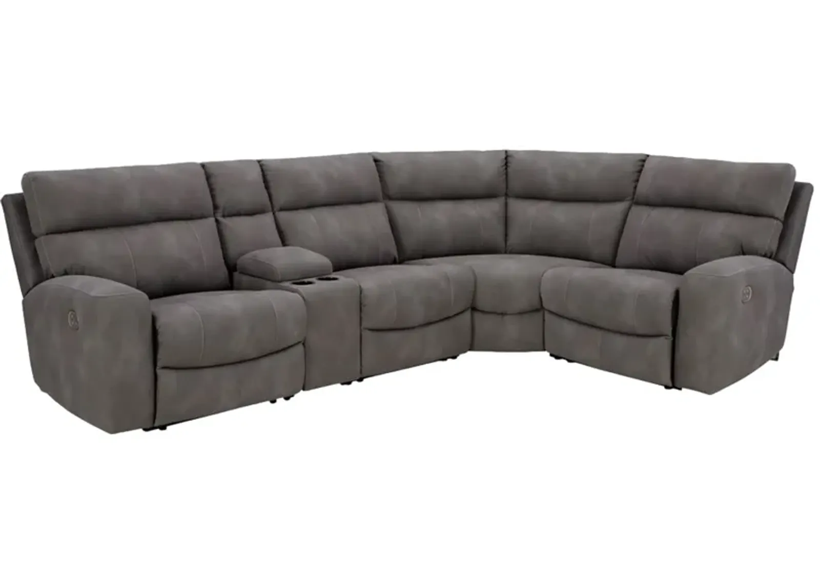 Signature Design by Ashley® Next-Gen DuraPella 5-Piece Slate Power Reclining Sectional