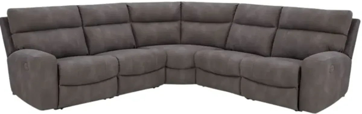 Signature Design by Ashley® Next-Gen DuraPella 5-Piece Slate Power Reclining Sectional