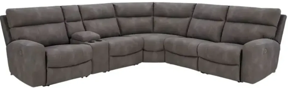 Signature Design by Ashley® Next-Gen DuraPella 6-Piece Slate Power Reclining Sectional