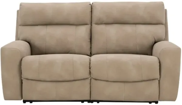 Signature Design by Ashley® Next-Gen DuraPella 2-Piece Sand Small Spaced Power Reclining Sectional