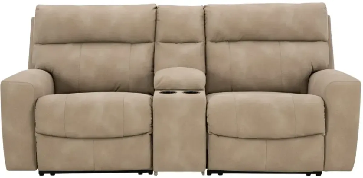 Signature Design by Ashley® Next-Gen DuraPella 3-Piece Sand Power Reclining Sectional Loveseat with Console