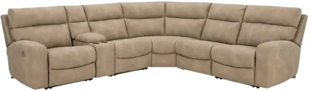 Signature Design by Ashley® Next-Gen DuraPella 6-Piece Sand Power Reclining Sectional
