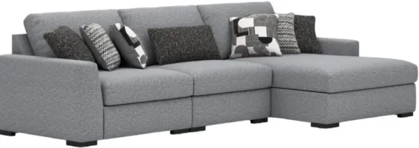 Benchcraft® Bealton 3-Piece Pepper/Salt Right-Arm Facing Sectional and Chaise