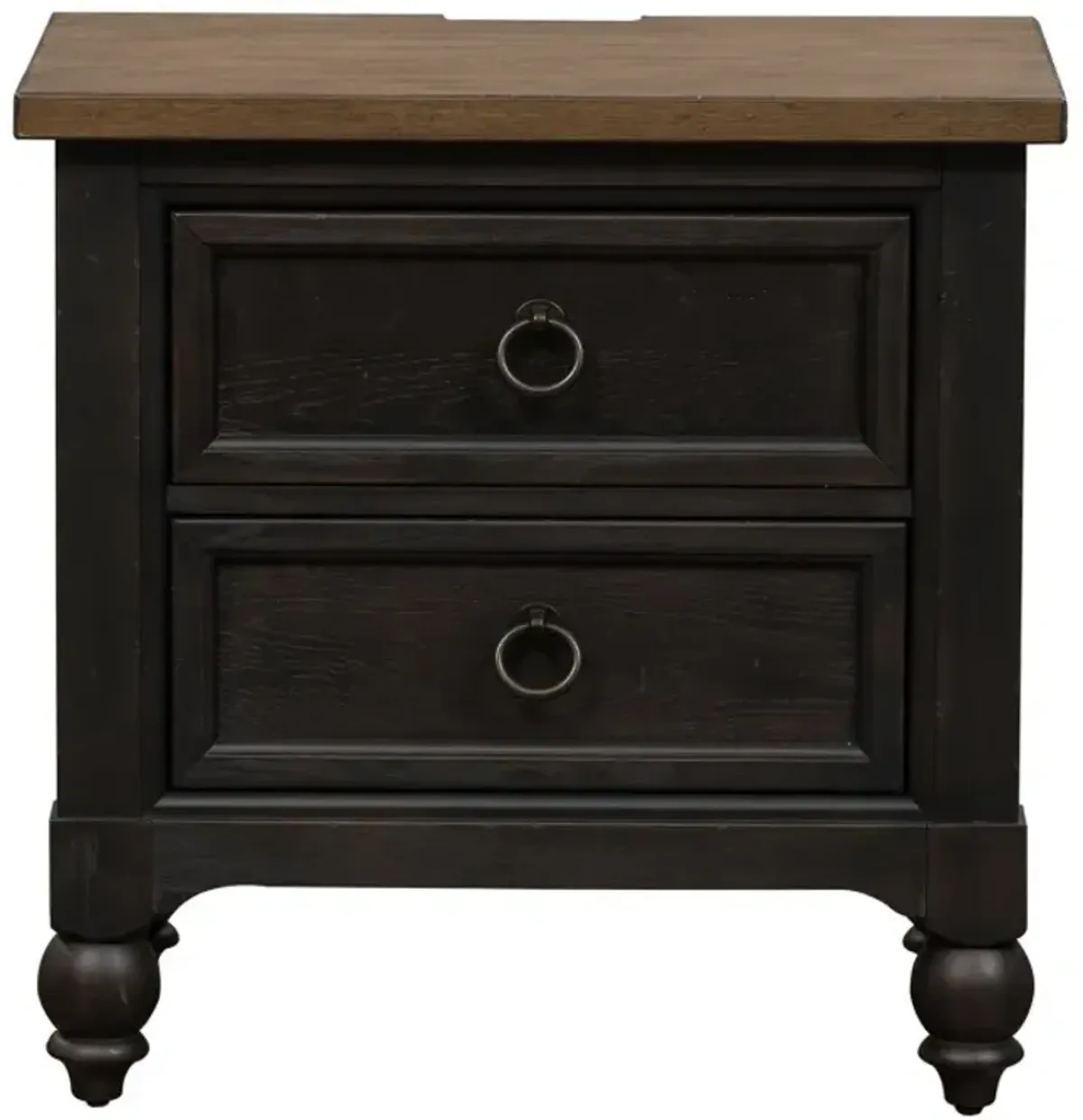 Liberty Furniture Americana Farmhouse Black Nightstand
