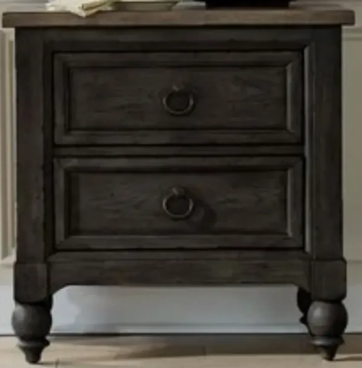 Liberty Furniture Americana Farmhouse Black Nightstand