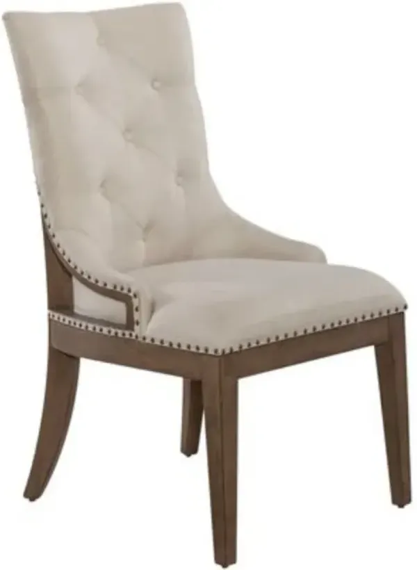 Liberty Furniture Americana Farmhouse Beige/Black/Dusty Taupe Side Chair - Set of 2
