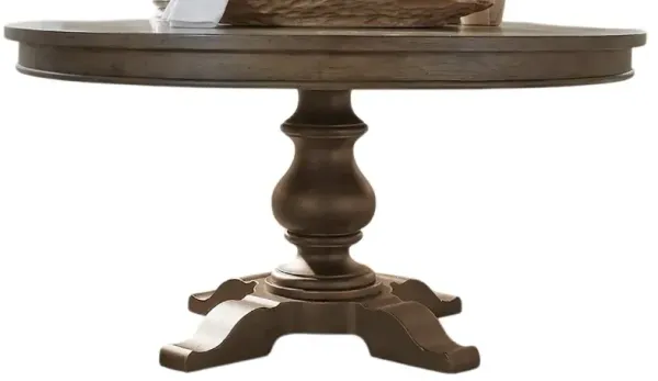 Liberty Furniture Americana Farmhouse Dusty Taupe Pedestal Table