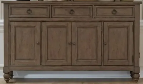 Liberty Furniture Americana Farmhouse Dusty Taupe Hall Buffet