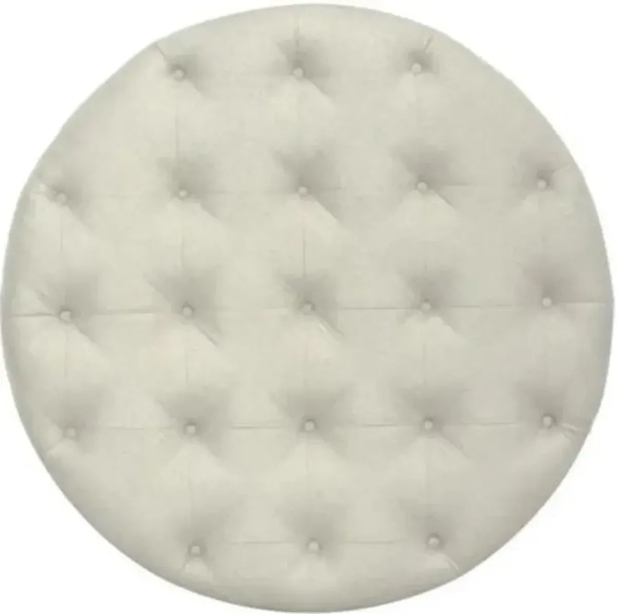 Liberty Furniture Americana Farmhouse Beige/Dusty Taupe Round Cocktail Ottoman