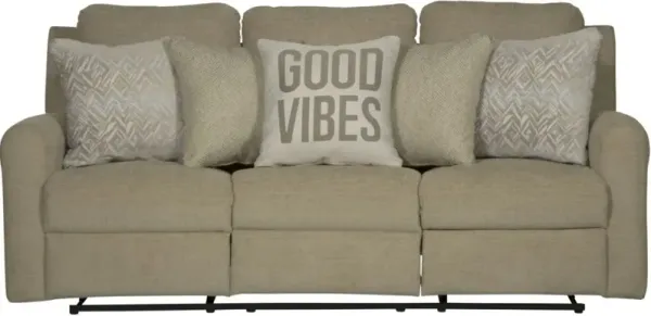 iAmerica Good Vibes Beige Power Reclining Sofa