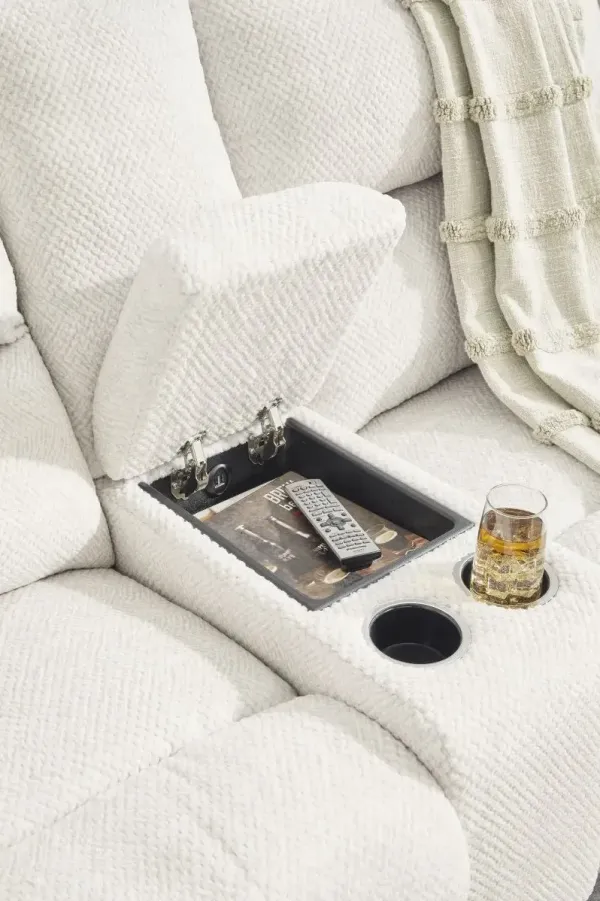 Signature Design by Ashley® Keensburg 3-Piece Linen Power Reclining Sectional