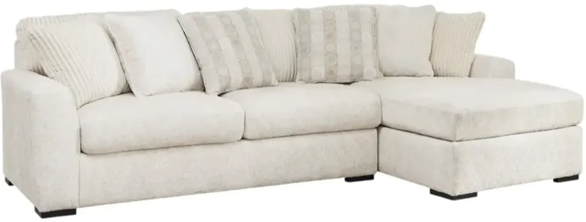 Signature Design by Ashley® Chessington 2-Piece Ivory Right-Arm Facing Sectional and Chaise