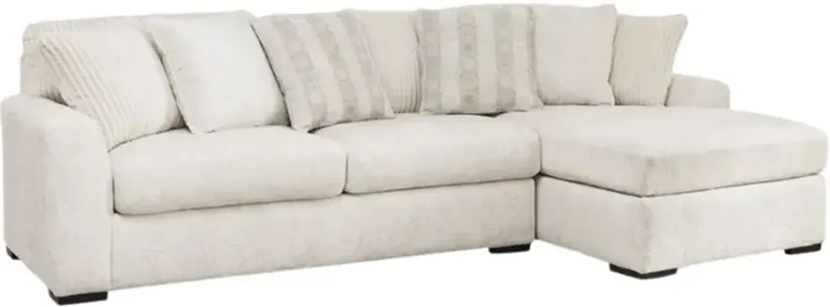 Signature Design by Ashley® Chessington 2-Piece Ivory Right-Arm Facing Sectional and Chaise