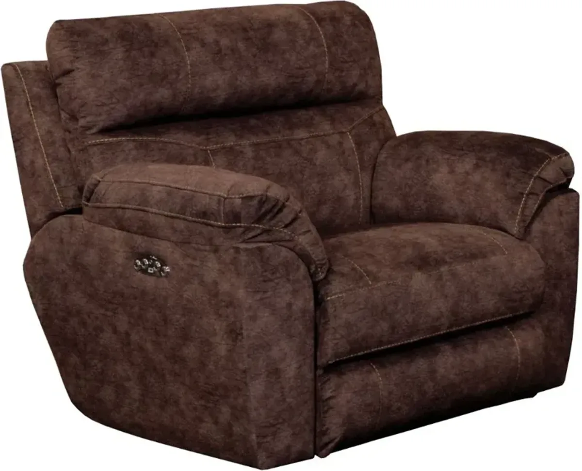 iAmerica® Canyon Mocha Power Lay-Flat Recliner with Power Headrest