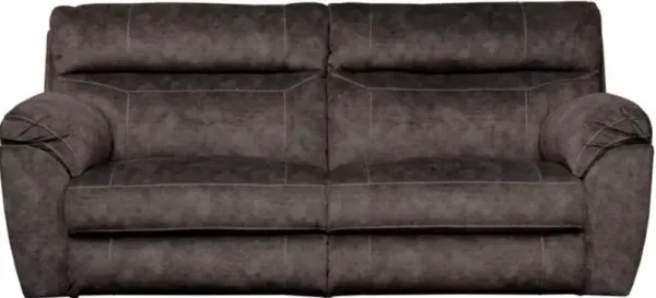 iAmerica Canyon Smoke Power Reclining Sofa with Power Headrest
