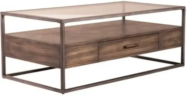 Liberty Furniture Jamestown Tobacco Rectangular Cocktail Table