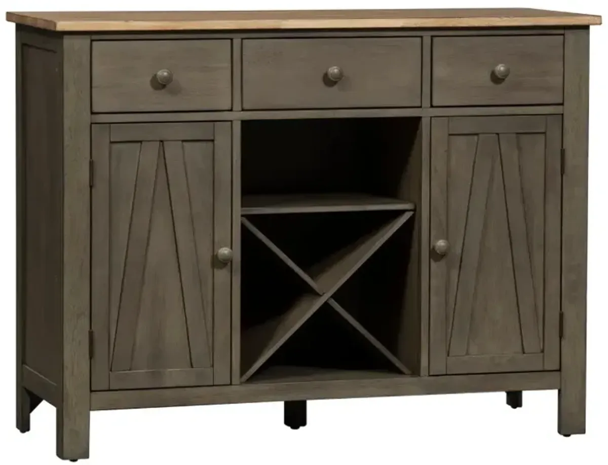 Liberty Furniture Lindsey Farm Gray/Sandstone Server