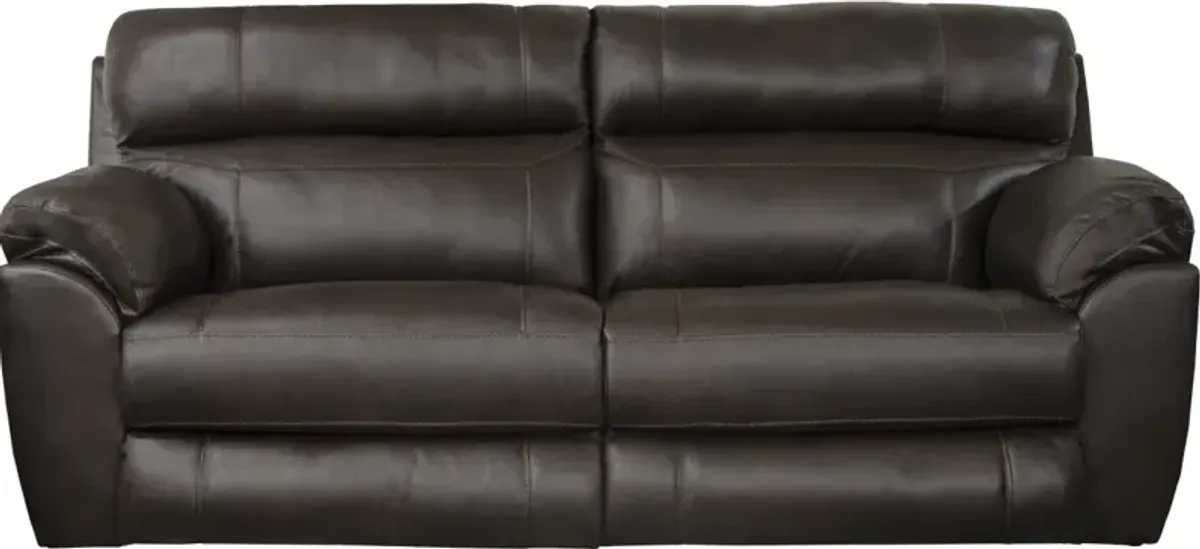 iAmerica Veneto Chocolate Power Lay Flat Reclining Sofa