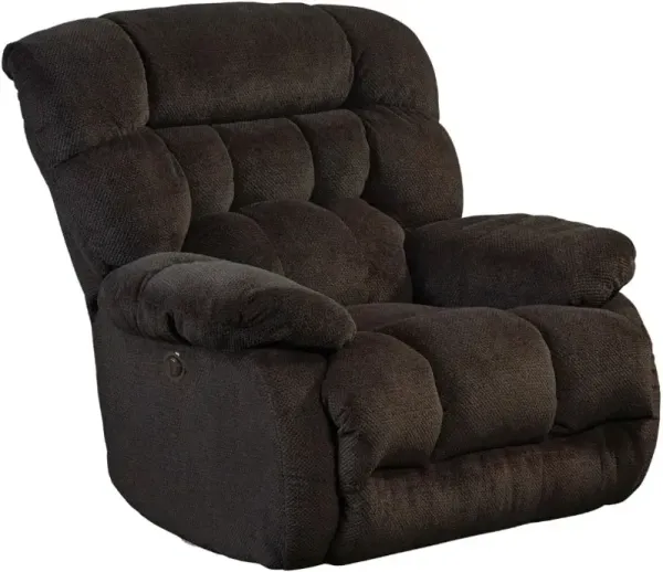 iAmerica Davis Chocolate Power Lay Flat Recliner