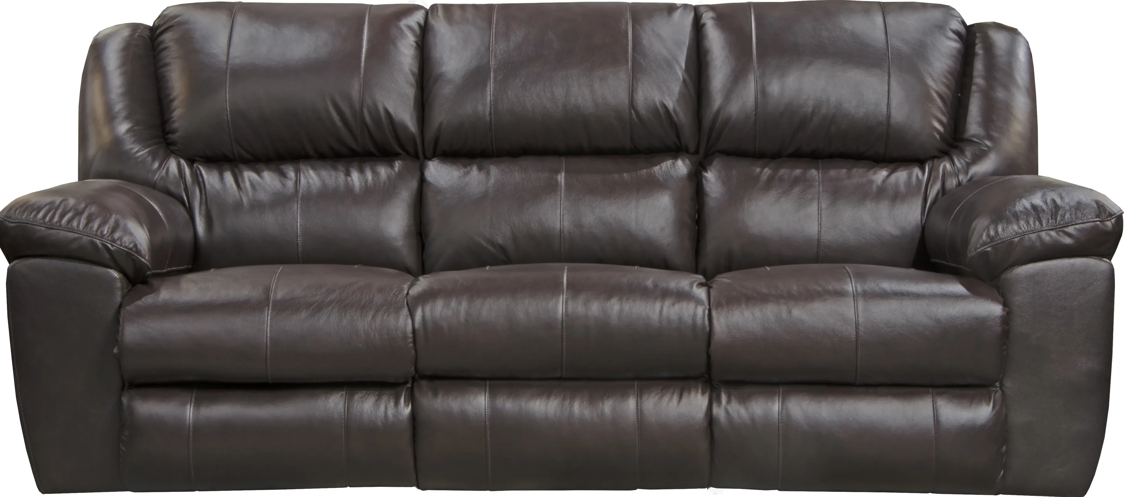 iAmerica Bruno Power Triple Recliner Sofa with Drop Down Table