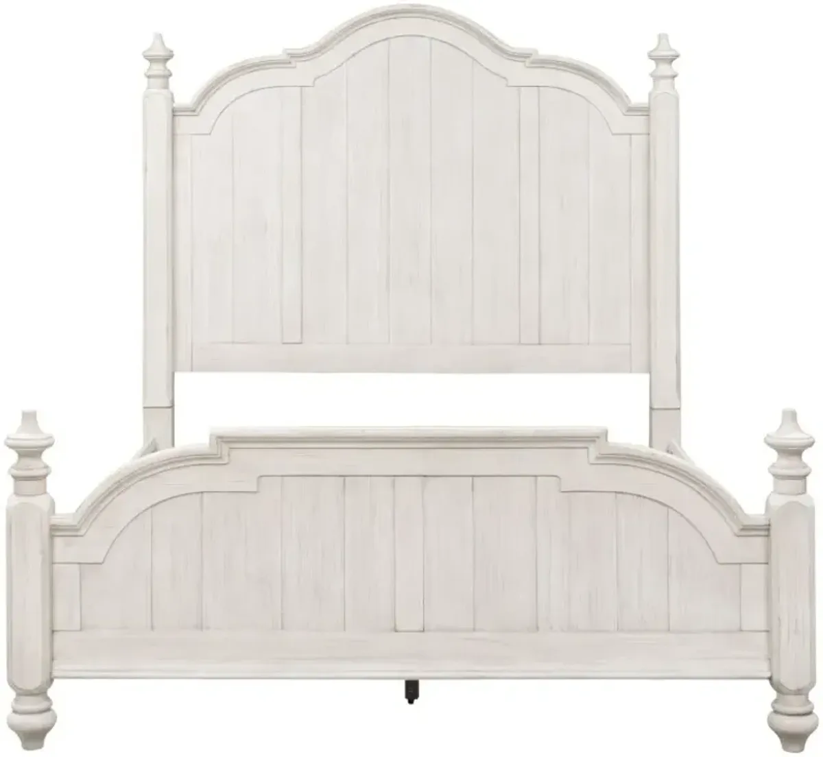 Liberty Furniture Farmhouse Reimagined Antique White King Poster Bed