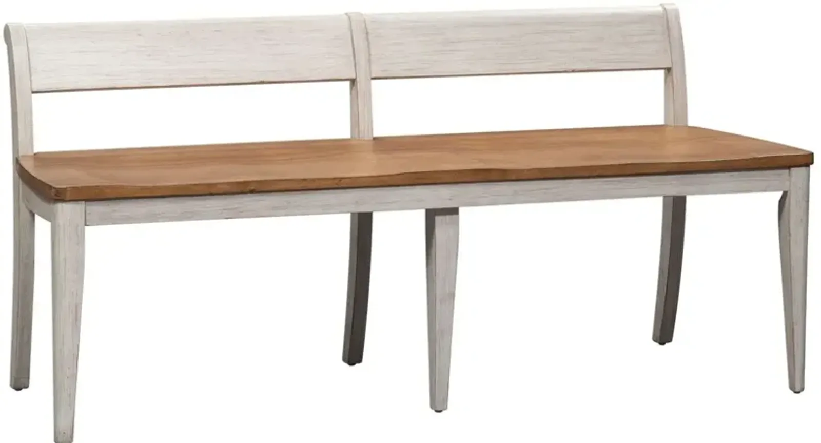 Liberty Furniture Farmhouse Reimagined Two-Tone Bench